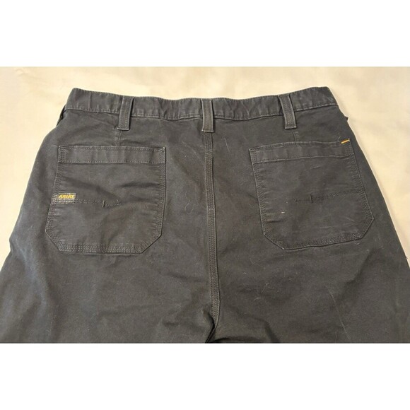 ARIAT Rebar M4 Black Durastretch Double Front Relaxed Straight Black Jeans 36x30 - Picture 8 of 15